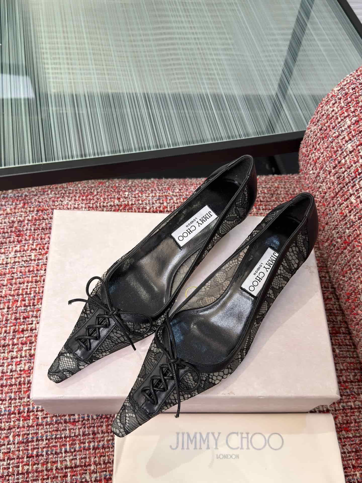 Jimmy Choo Lace Scarlett 50 Pumps