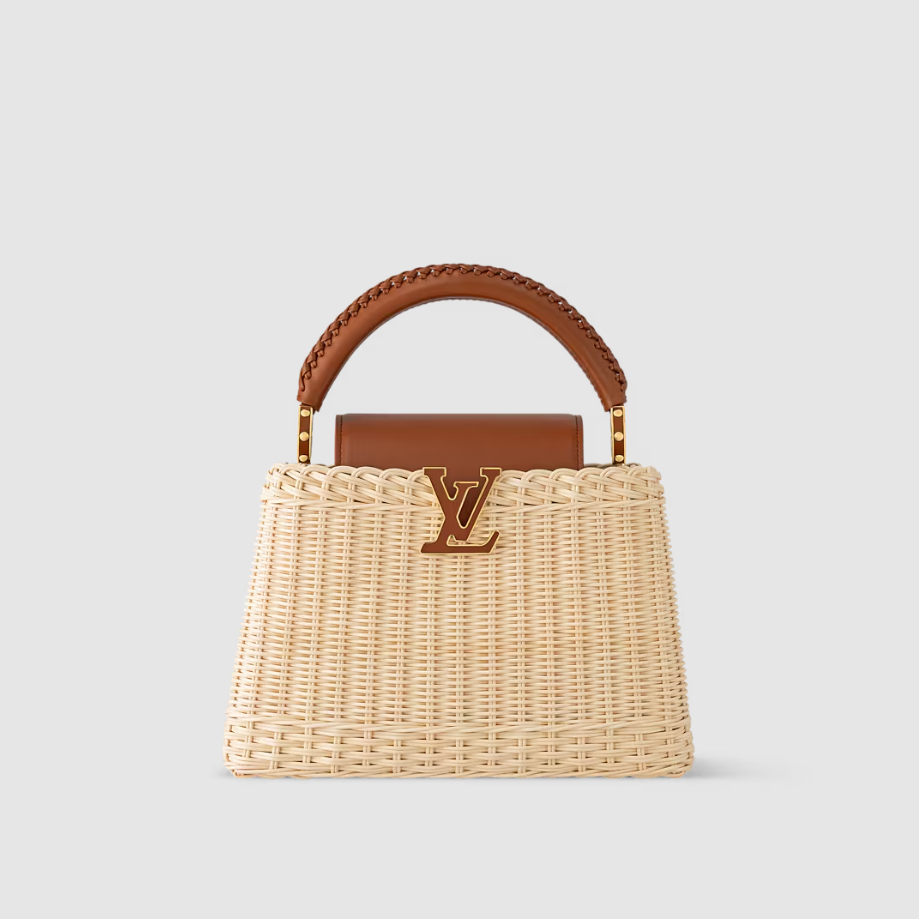 Louis Vuitton Capucines BB Rattan and cowhide leather M26025 Tan Top