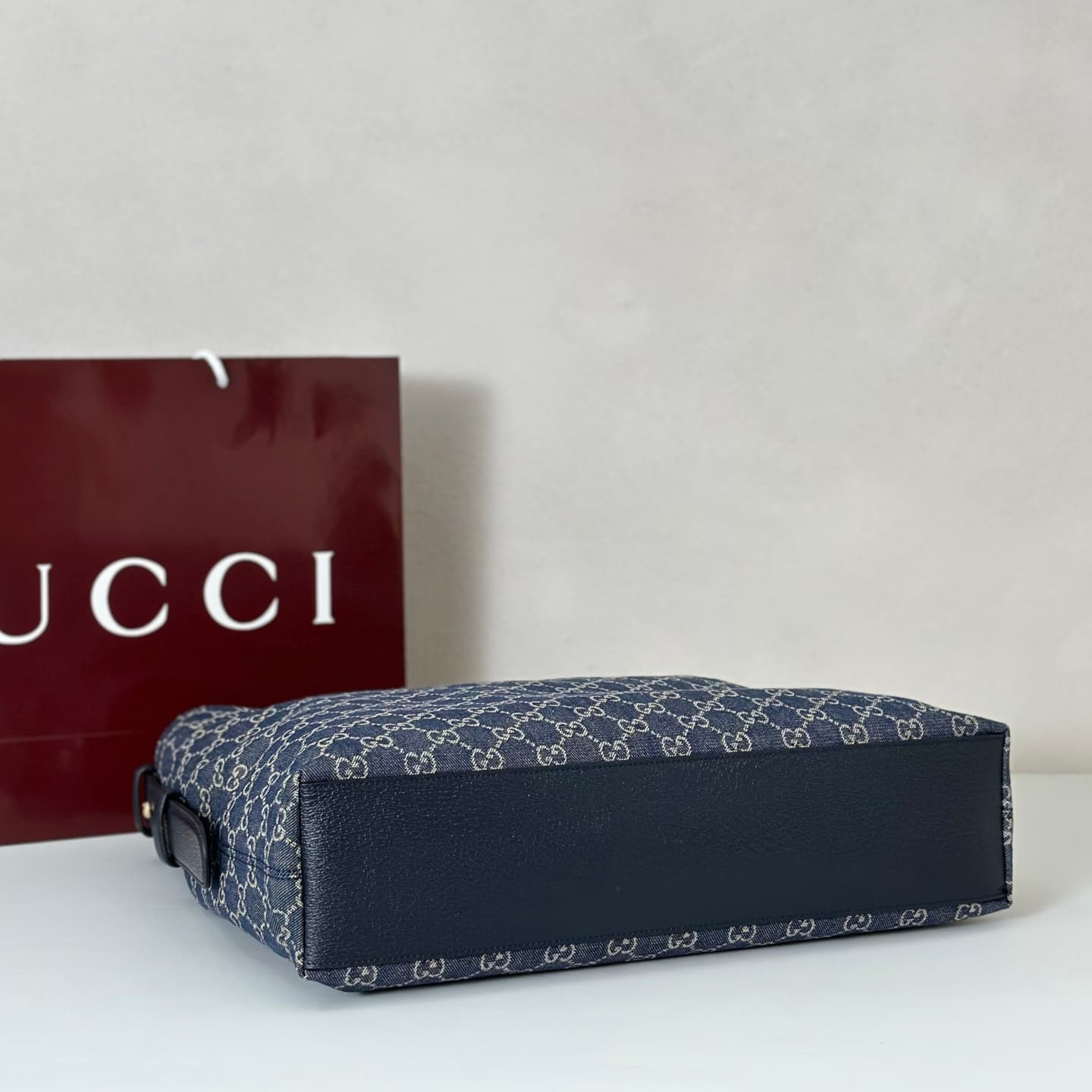 Gucci Beatrix large tote bag 850546 Dark Blue GG canvas High