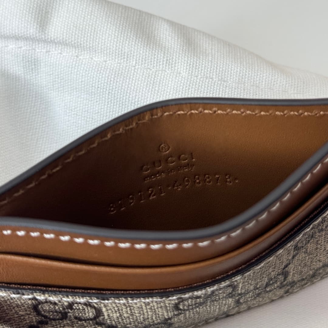 GG Emblem card case with strap 819121 High