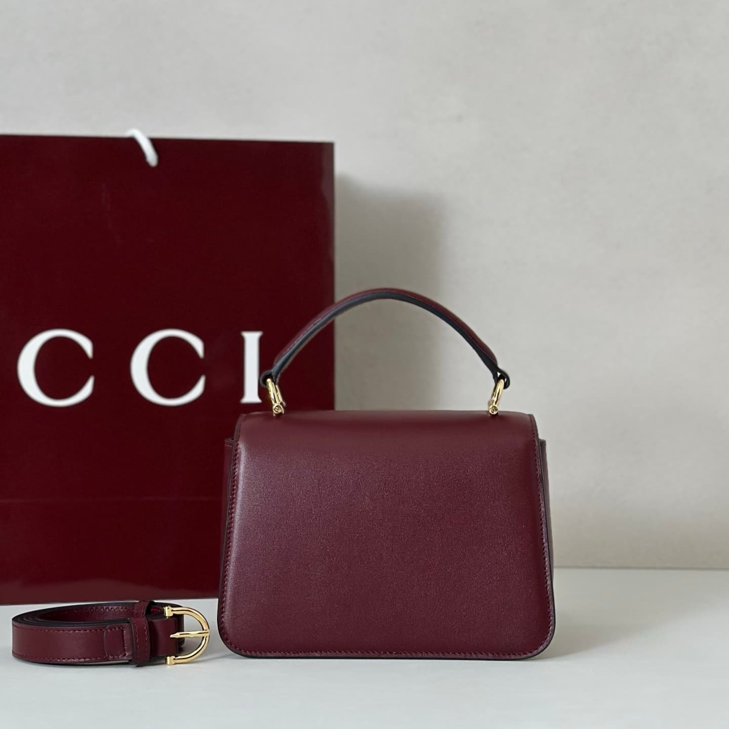 Gucci Siena small top handle bag 855536 Claret High