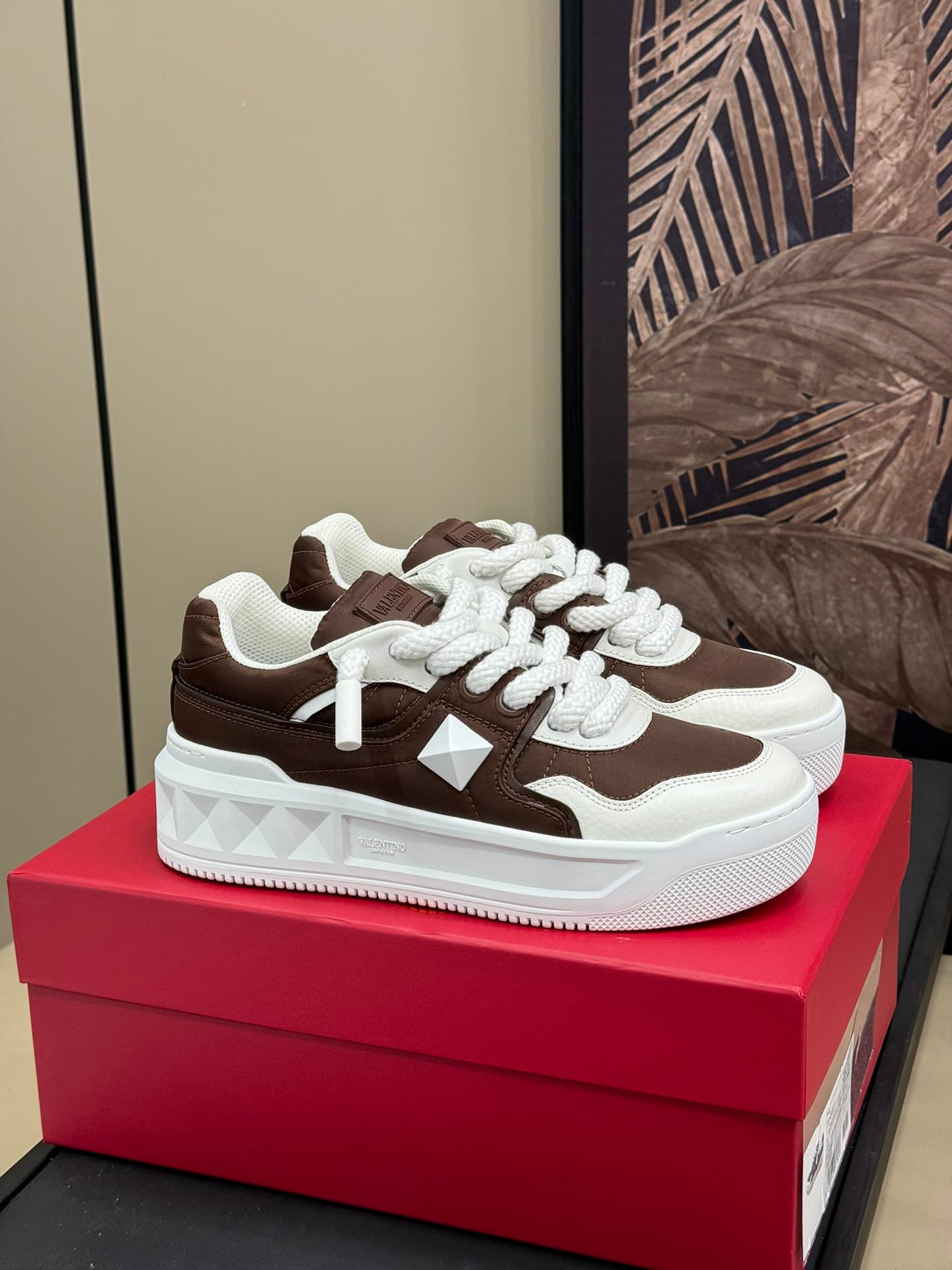 Valentino Garavani One Stud XL leather sneakers Men Women
