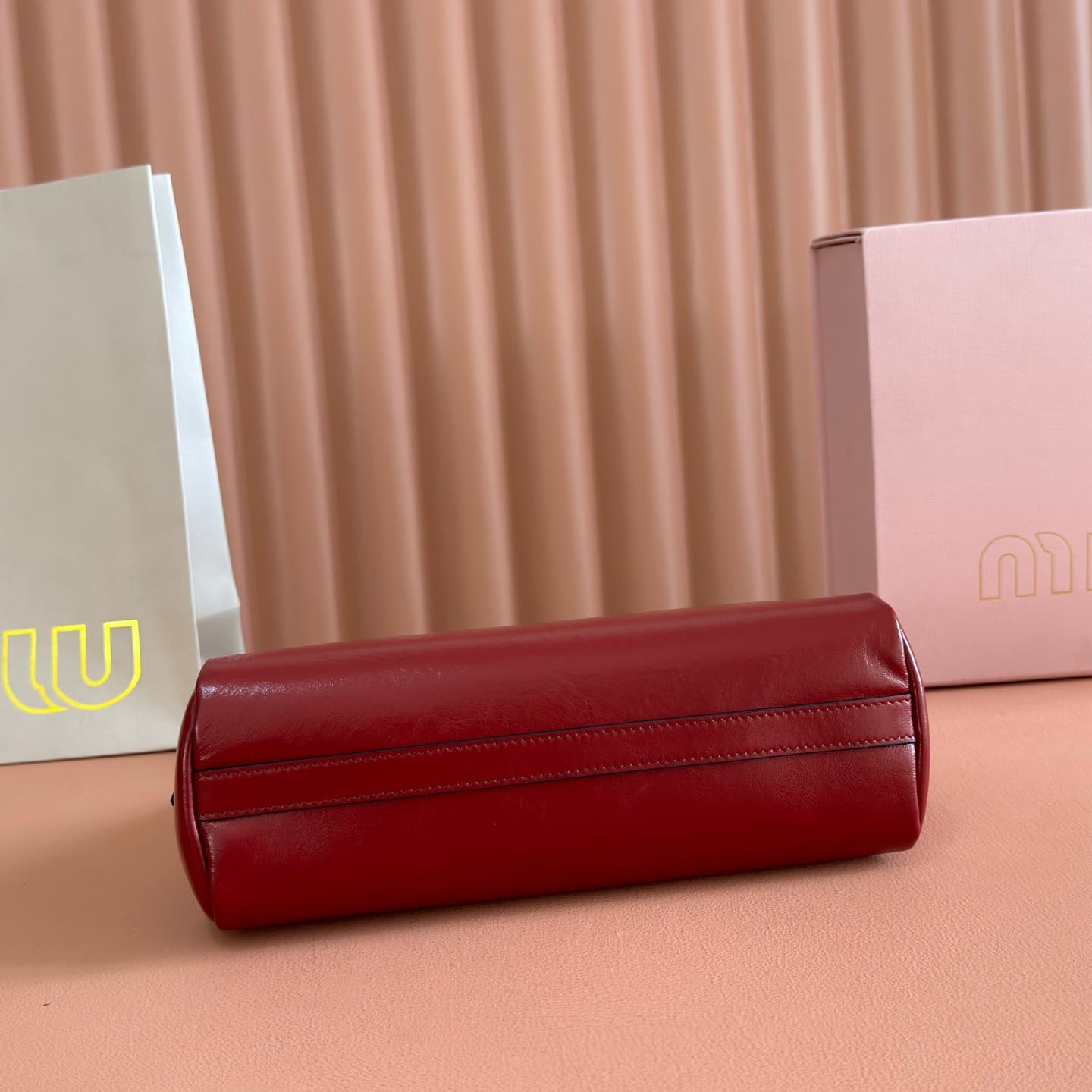 Miu Miu Caprice leather clutch 5BF131 Red TOP