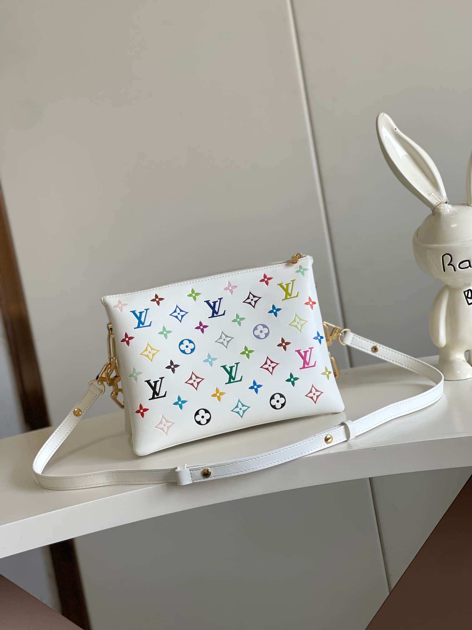Louis Vuitton x Murakami Coussin PM Monogram-embossed puffy lambskin M13233 High