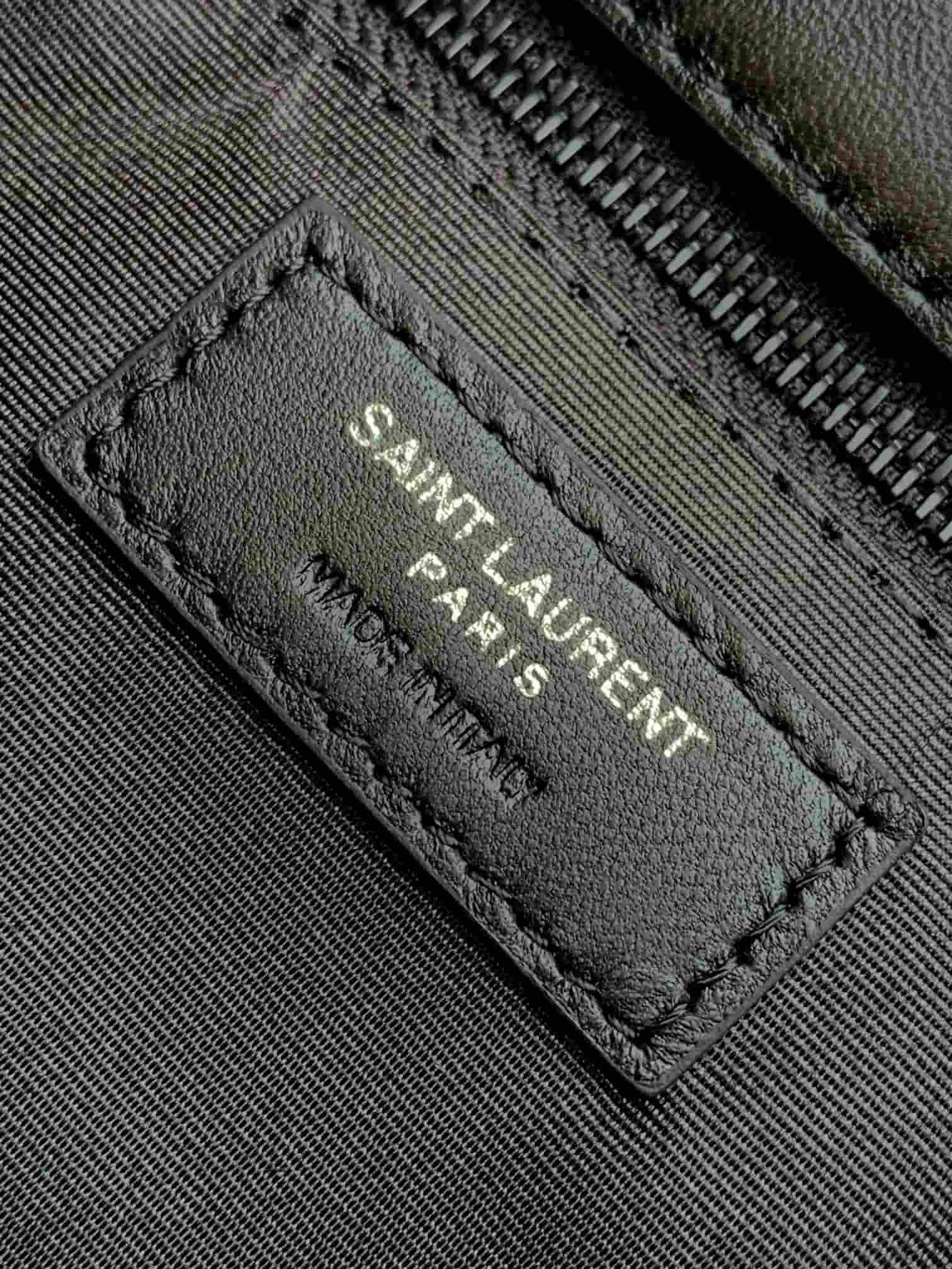 Saint Laurent Loulou Puffer bag in black lambskin 759337 High
