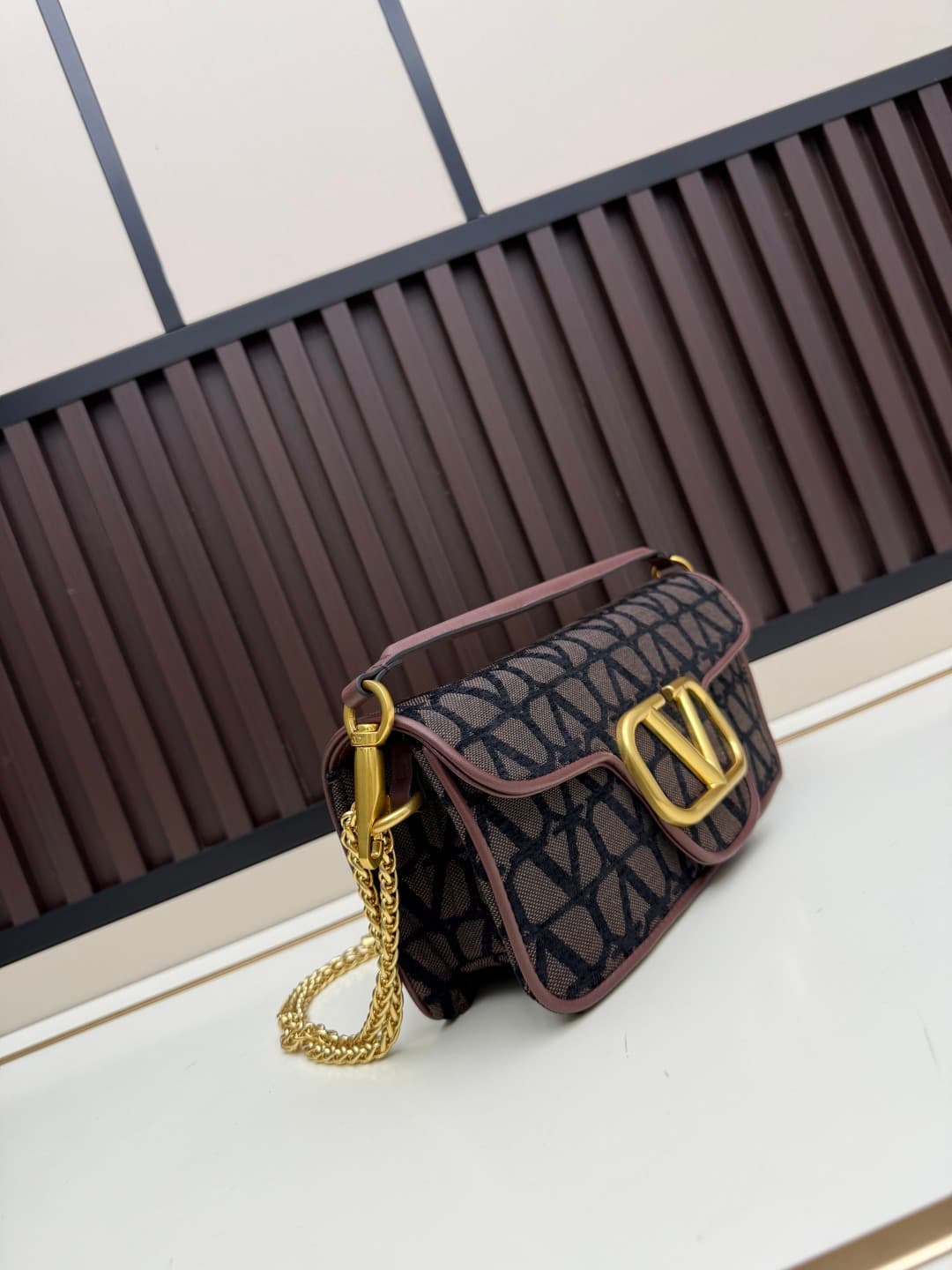 Valentino VLogo Garavani Loco Shoulder Bag in Toile Iconographe High
