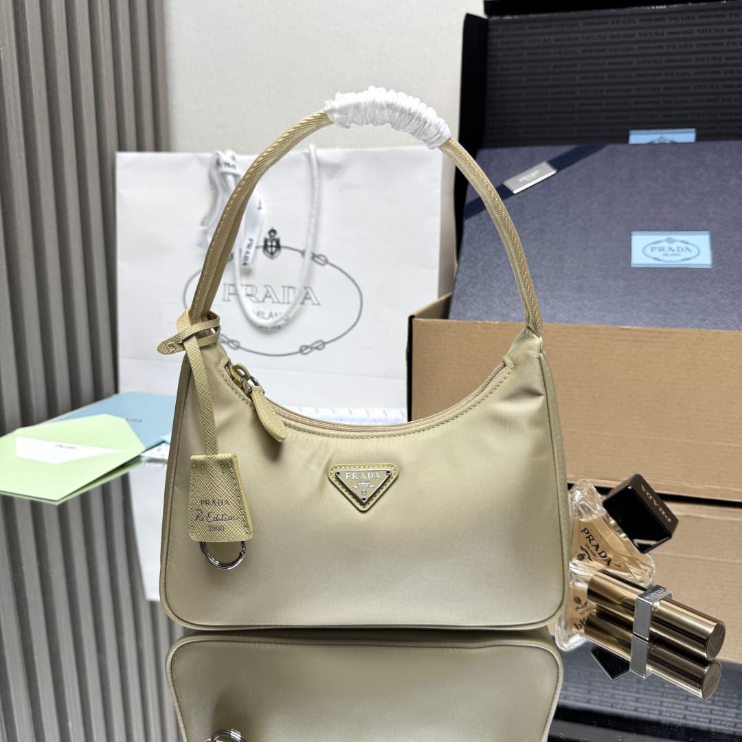 Prada Re-Nylon Re-Edition 2000 mini-bag Beige Recycled Polyamide 1NE515 High