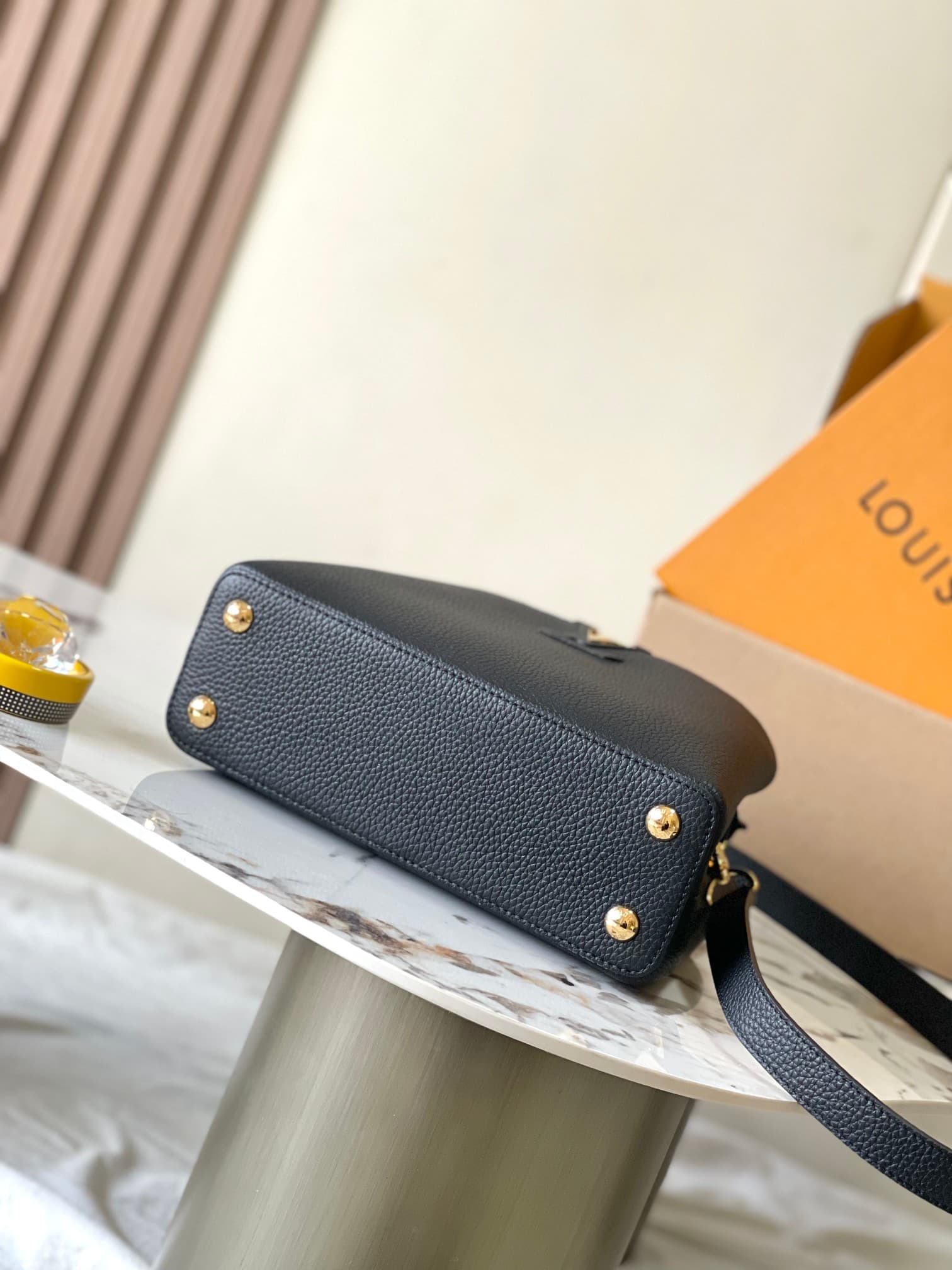 Louis Vuitton Capucines BB Taurillon Leather M24728 Black Top