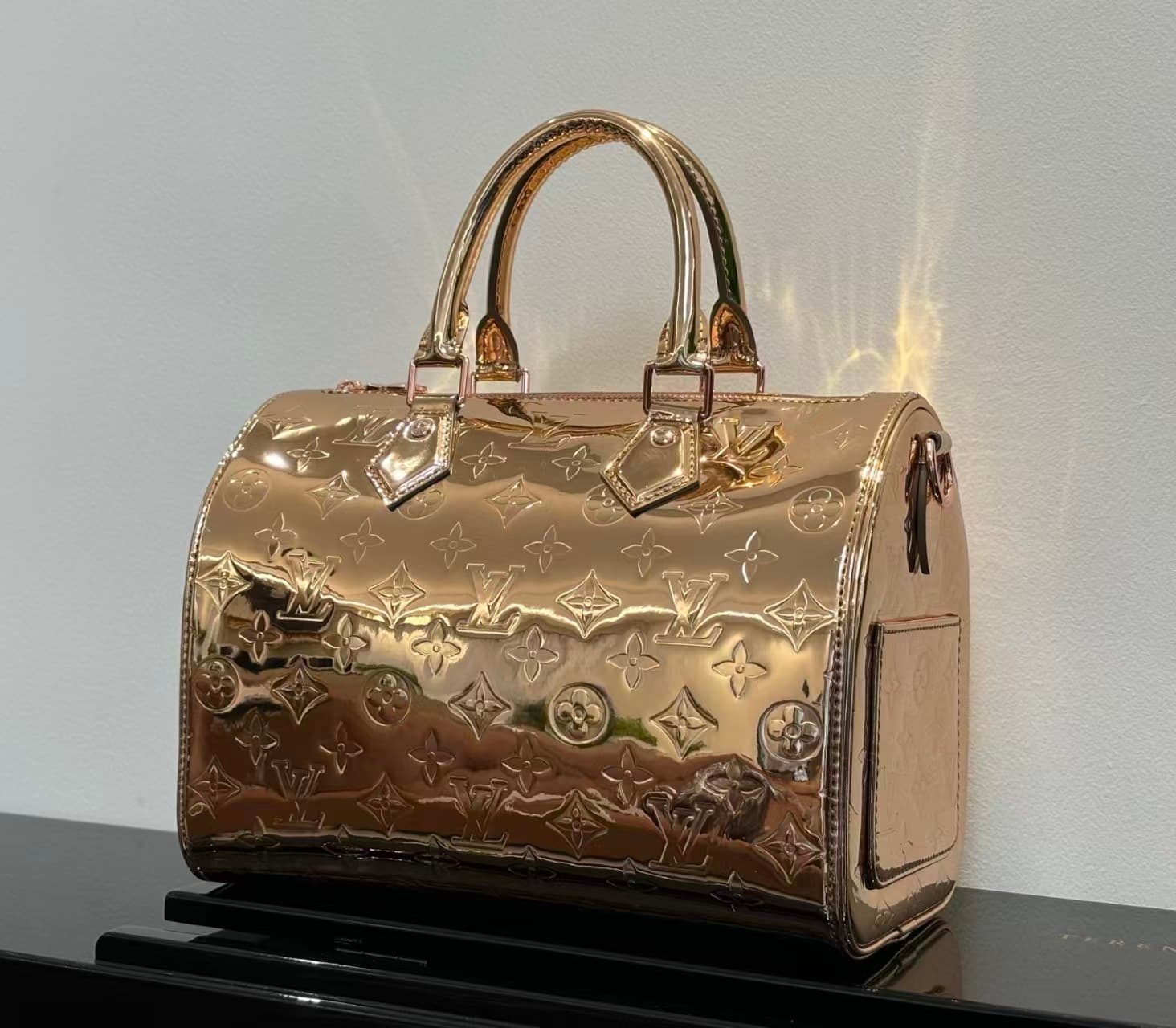 Louis Vuitton Speedy Bandoulière 25 copper Monogram Miroir canvas M26497 High