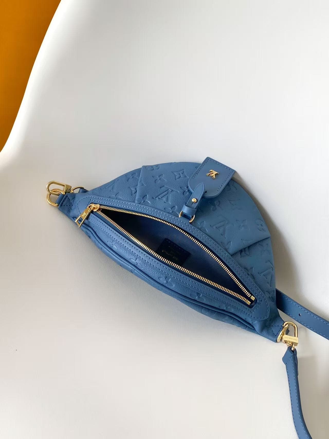 Louis Vuitton High Rise PM Denim Blue Cowhide M28356 High