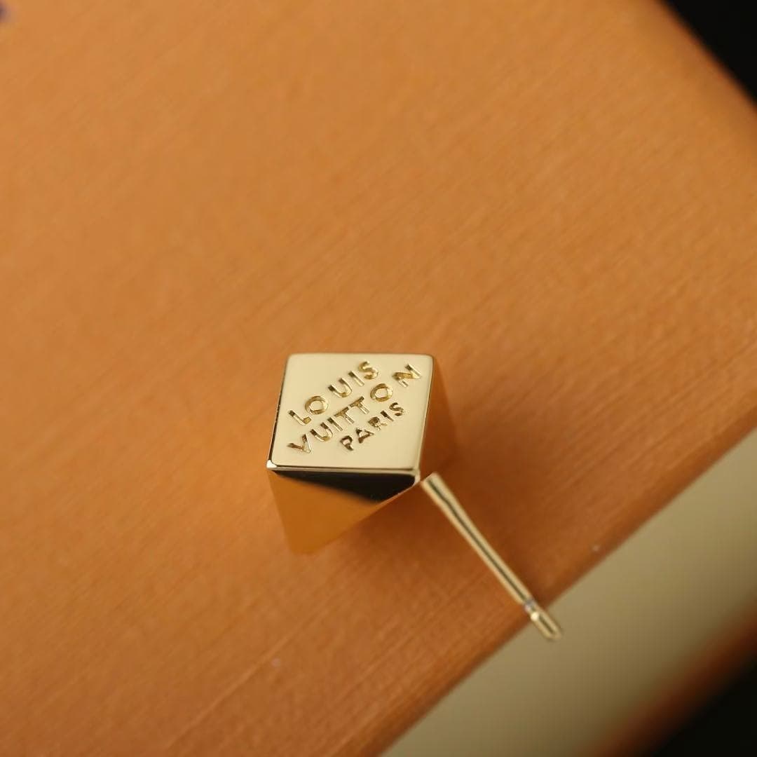 Louis Vuitton Cube Earrings High