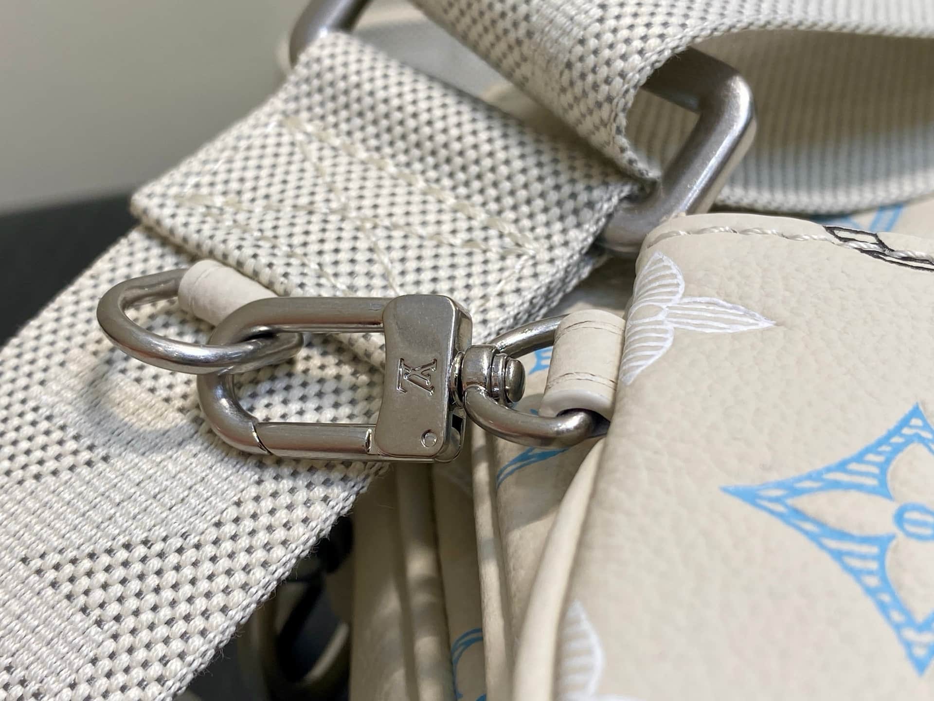 Louis Vuitton Trio Messenger Ecru White Monogram Shadow calfskin leather M28854 High