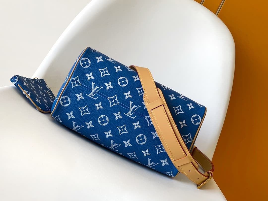 Louis Vuitton Speedy P9 Bandoulière 25 Blue Soft calfskin M24424 High
