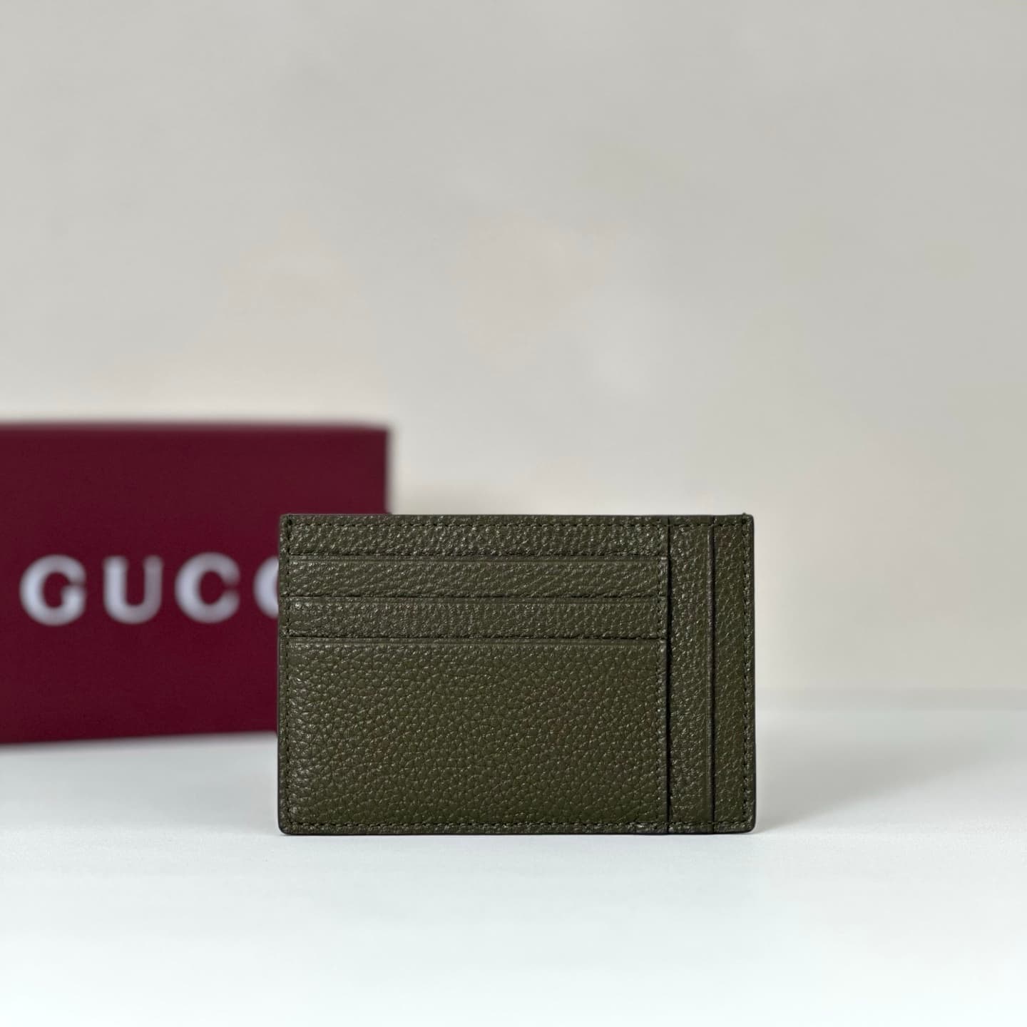 Gucci GG Jumbo card case Deep Green 812681 High