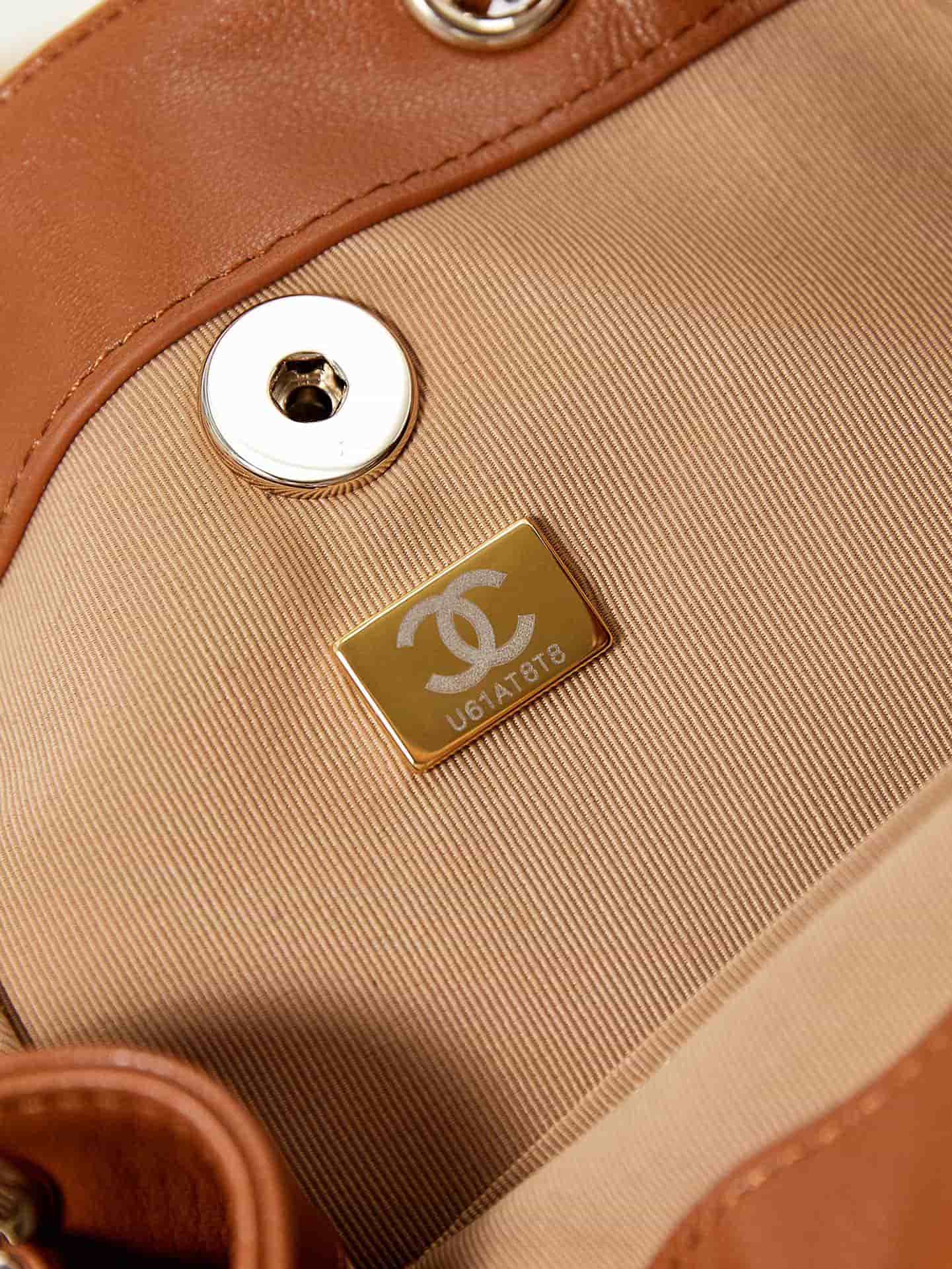 Chanel Small Quilted Duma Backpack Lambskin AS2908 Caramel A