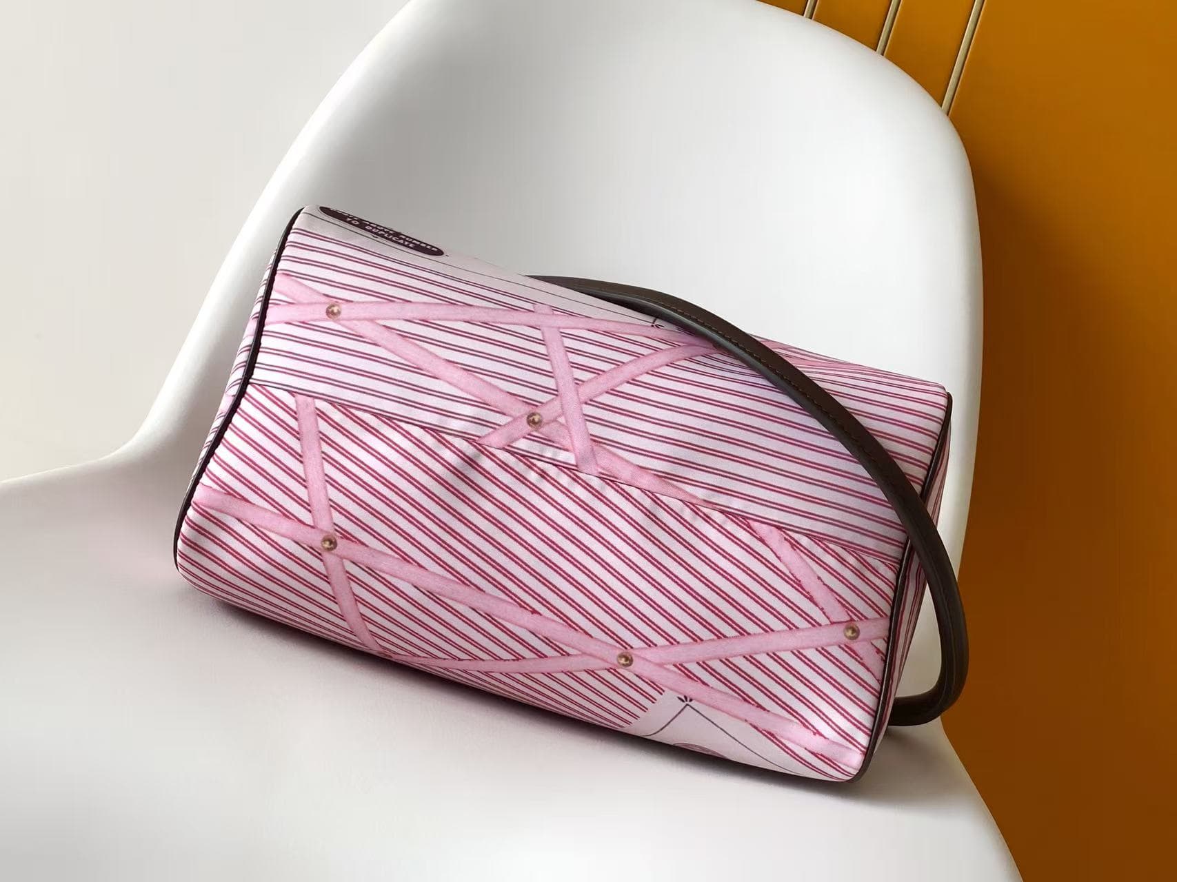Louis Vuitton Speedy Soft 30 Beige/Pink Textile M28750 High