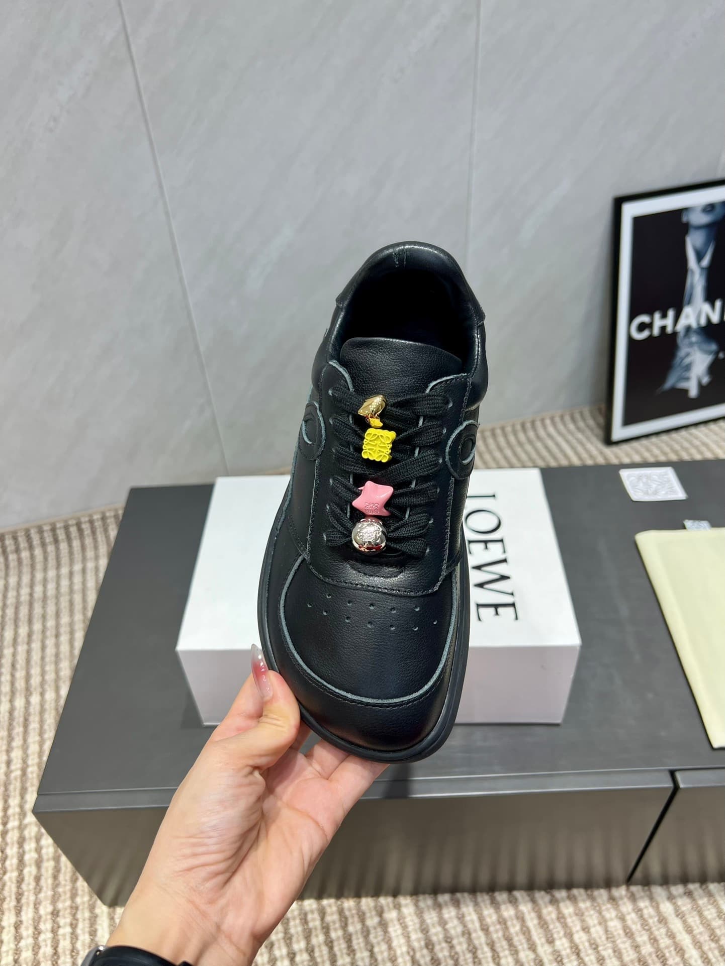 LOEWE Jambo sneaker in soft grained calfskin Shoes Men Women