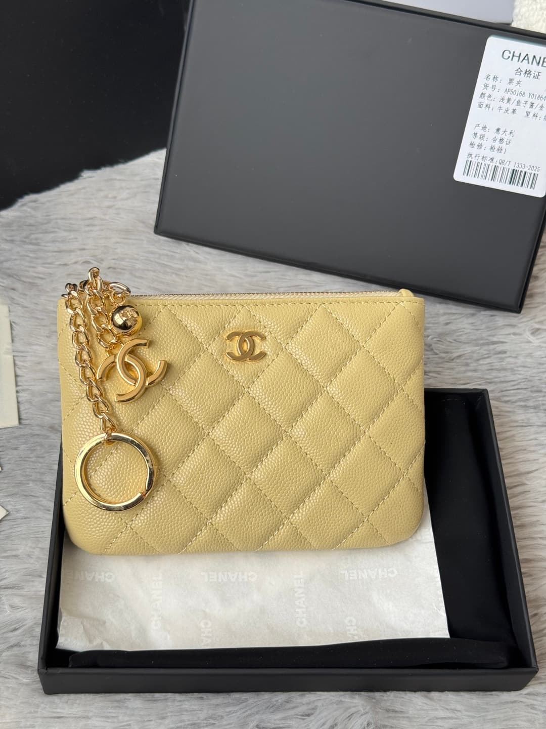 Chanel Classic Mini O-case Zipped Pouch A50168 A