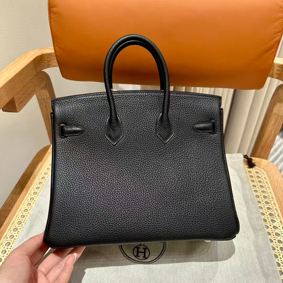 Hermes Birkin Sellier Bag 25/30/35cm Togo Leather Gold-Metal Black WAX High Customizing Style
