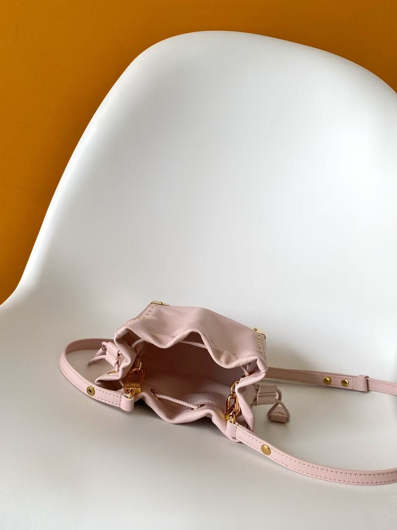Louis Vuitton Nano Noé Trunk Rose Petal Calfskin leather M2A067 High