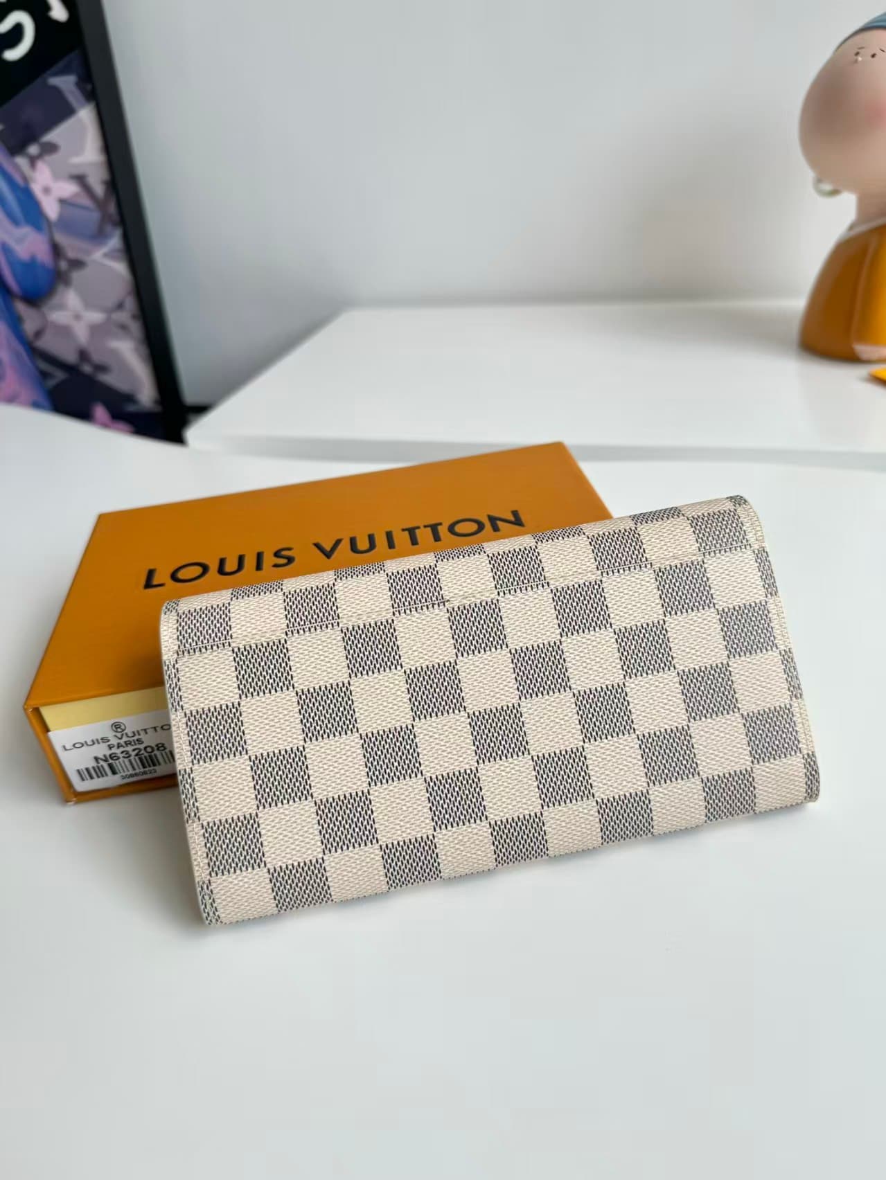 Louis Vuitton SARAH WALLET Damier Azur High