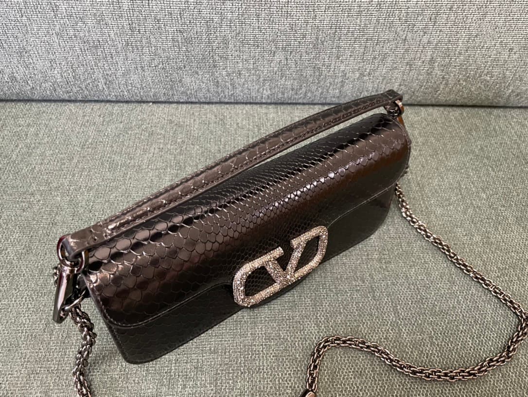 Valentino Garavani MINILOC small shoulder bag 1133S Calfskin Black High