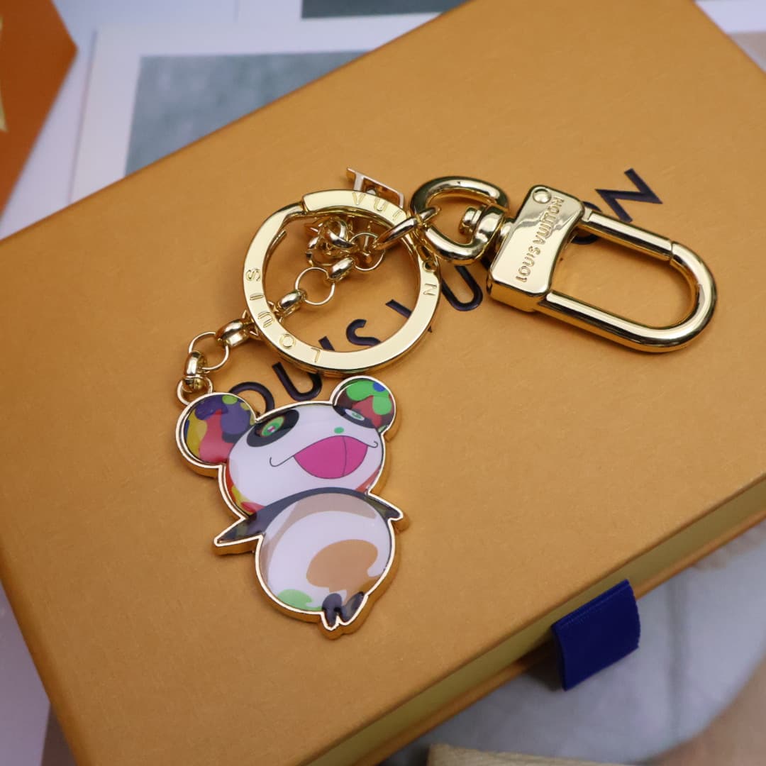LV x Murakami Superflat Panda Key Holder M02467