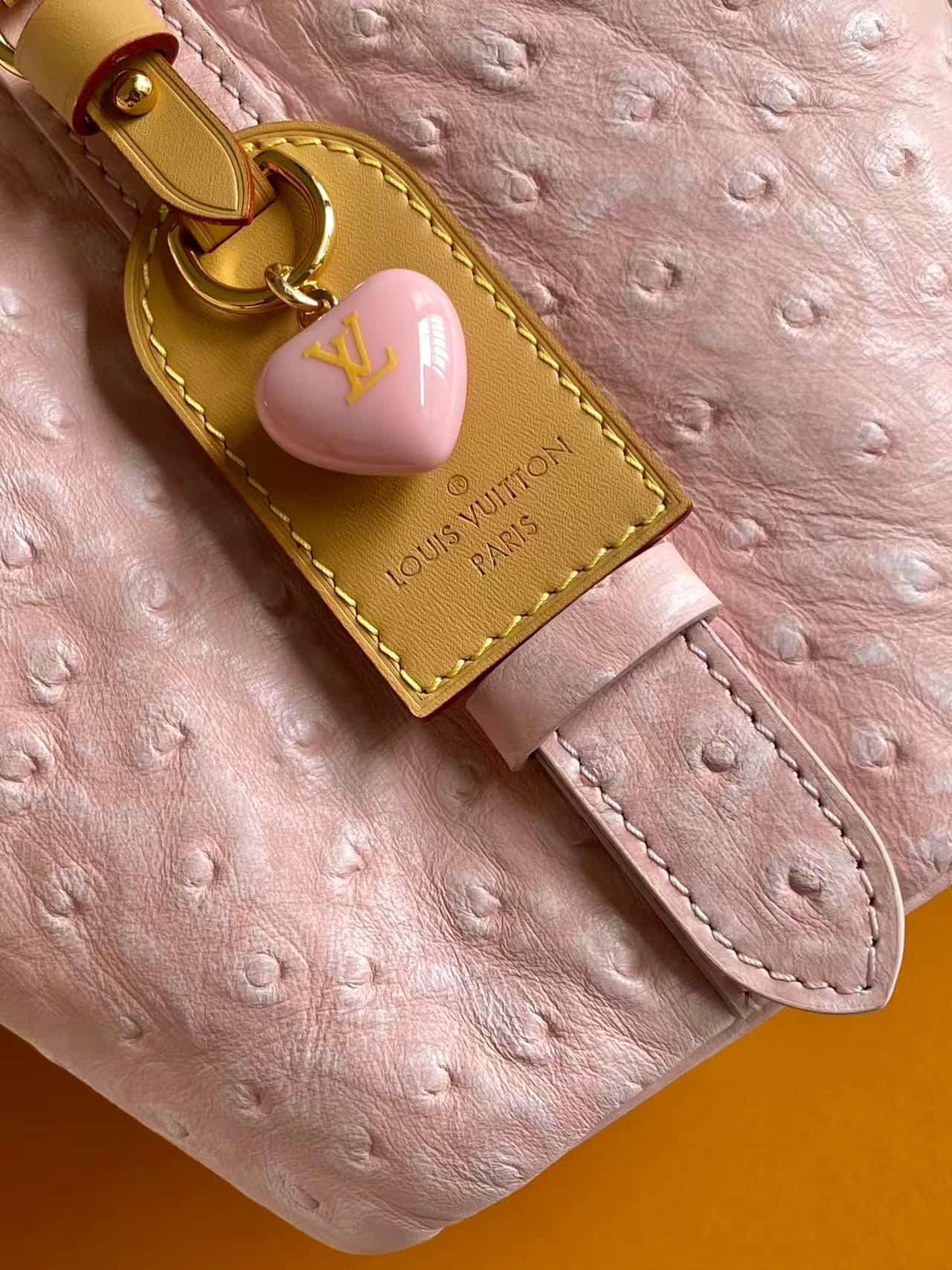 Louis Vuitton All In BB Light Bliss Ostrich-embossed Leather M14356 High