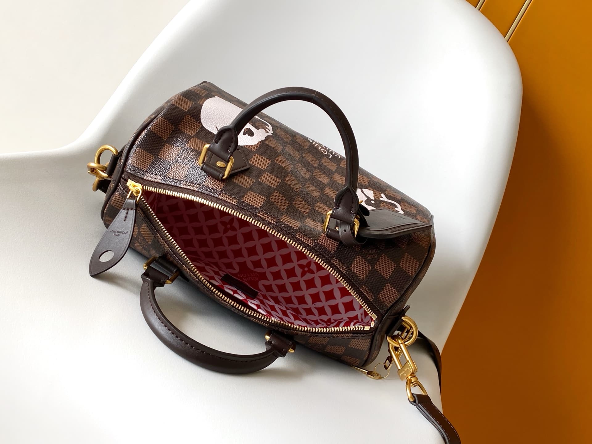 Louis Vuitton Speedy 25 Bandoulière Brown Damier Phriendship coated canvas N40772 High