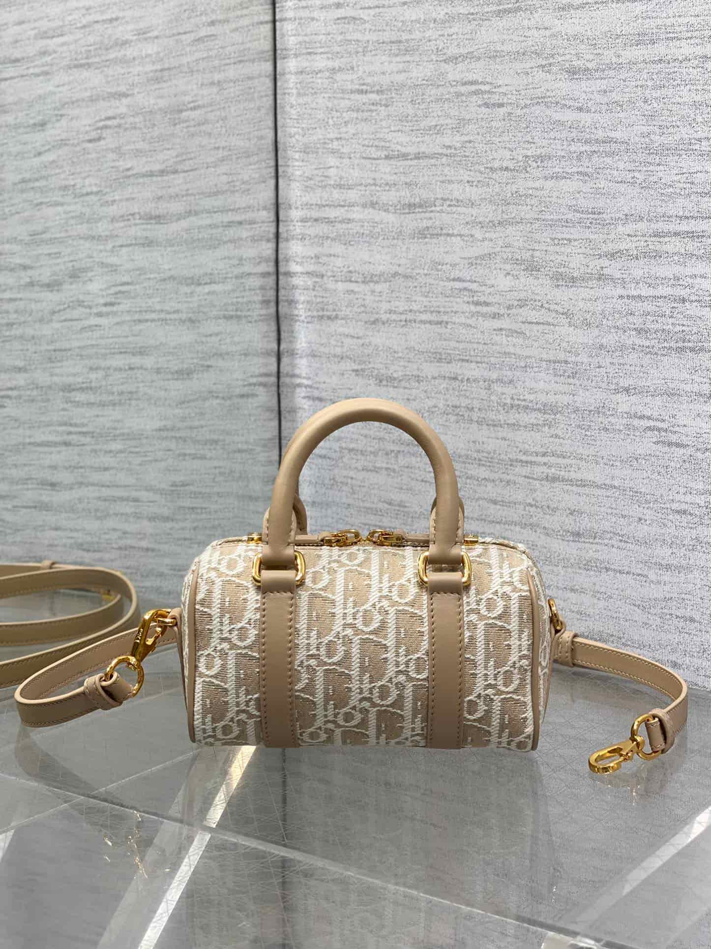 Dior Groove 17 Bag Beige Oblique Jacquard High