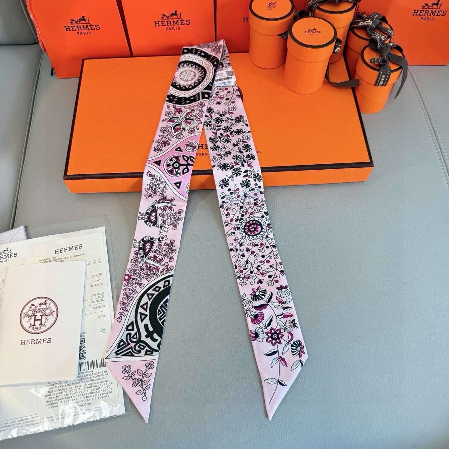 Hermes Silk Twilly scarf