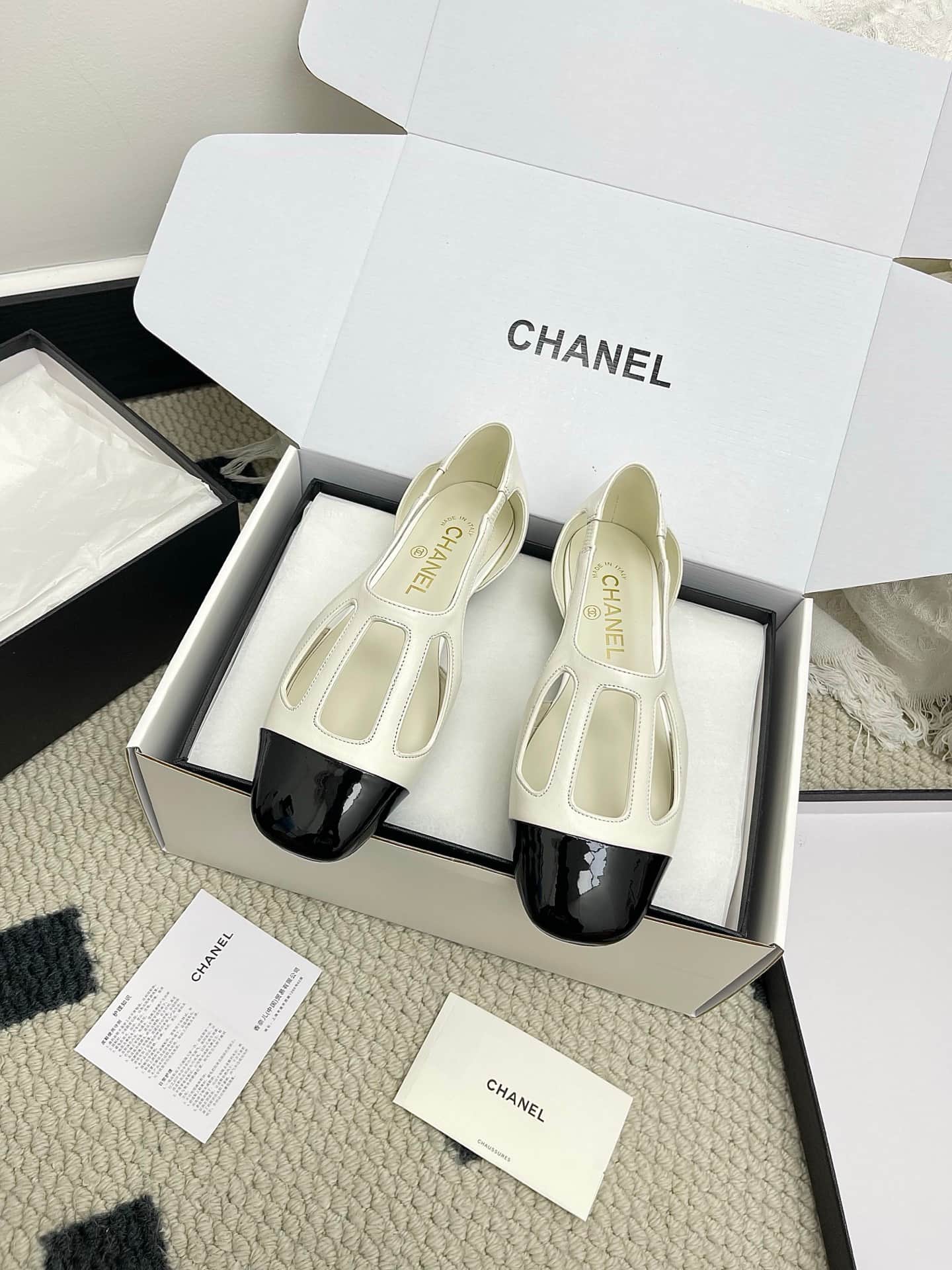Chanel Slingback Flats Shoes Women