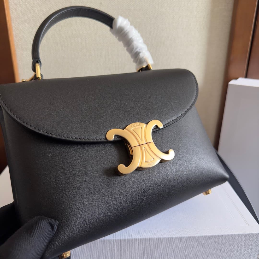 Celine Mini Nino bag in Black Supple Calfskin High