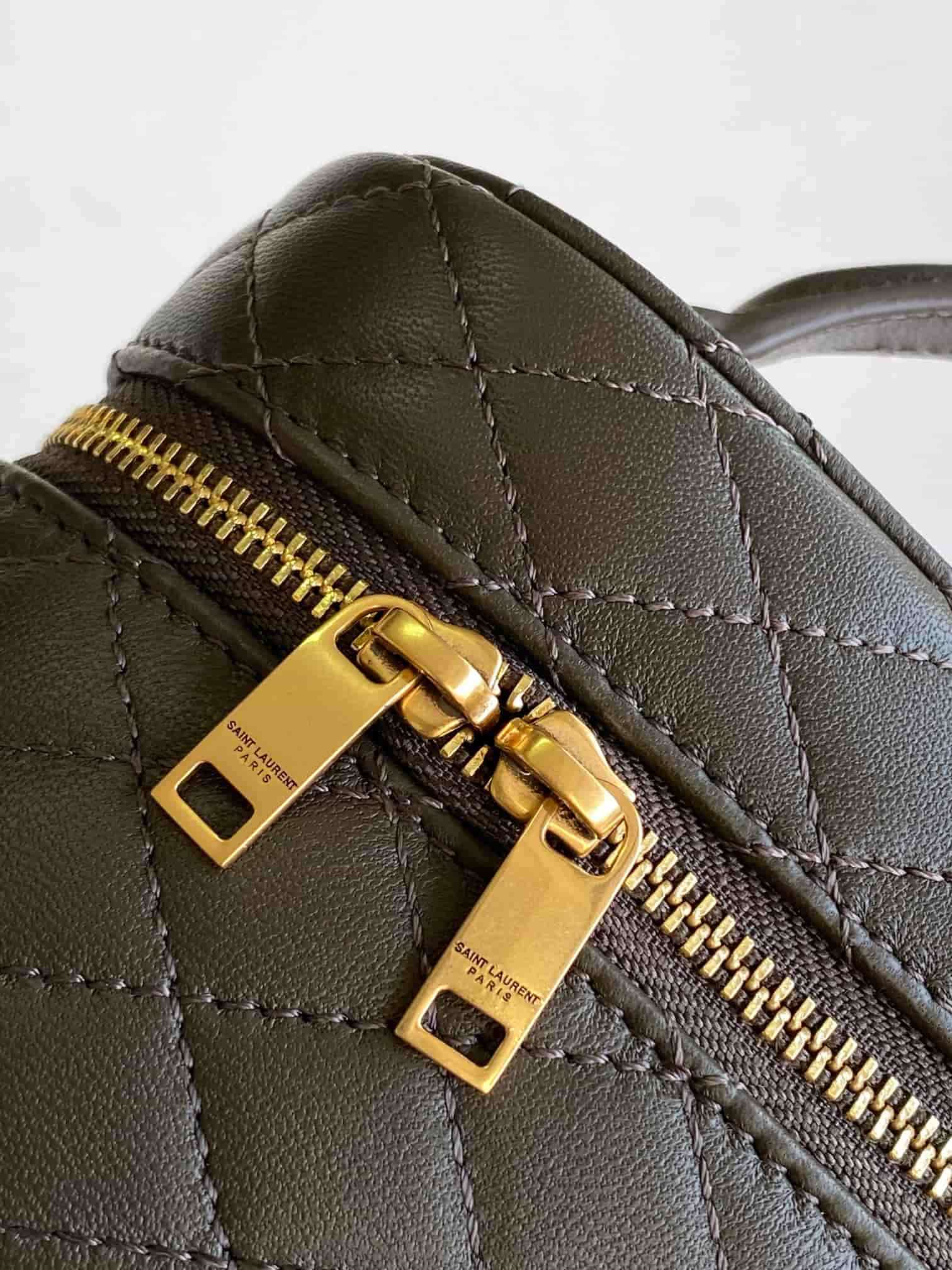 GABY VANITY BAG LAMBSKIN Dark Green High