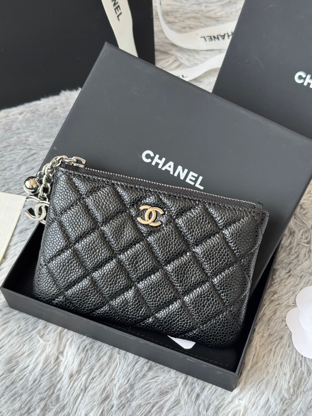 Chanel Classic Mini O-case Zipped Pouch A50168 A