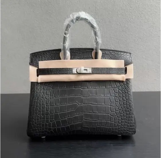 Hermes Birkin 25/30/35cm Bag Matt Crocodile Leather In Black WAX High Customizing Style