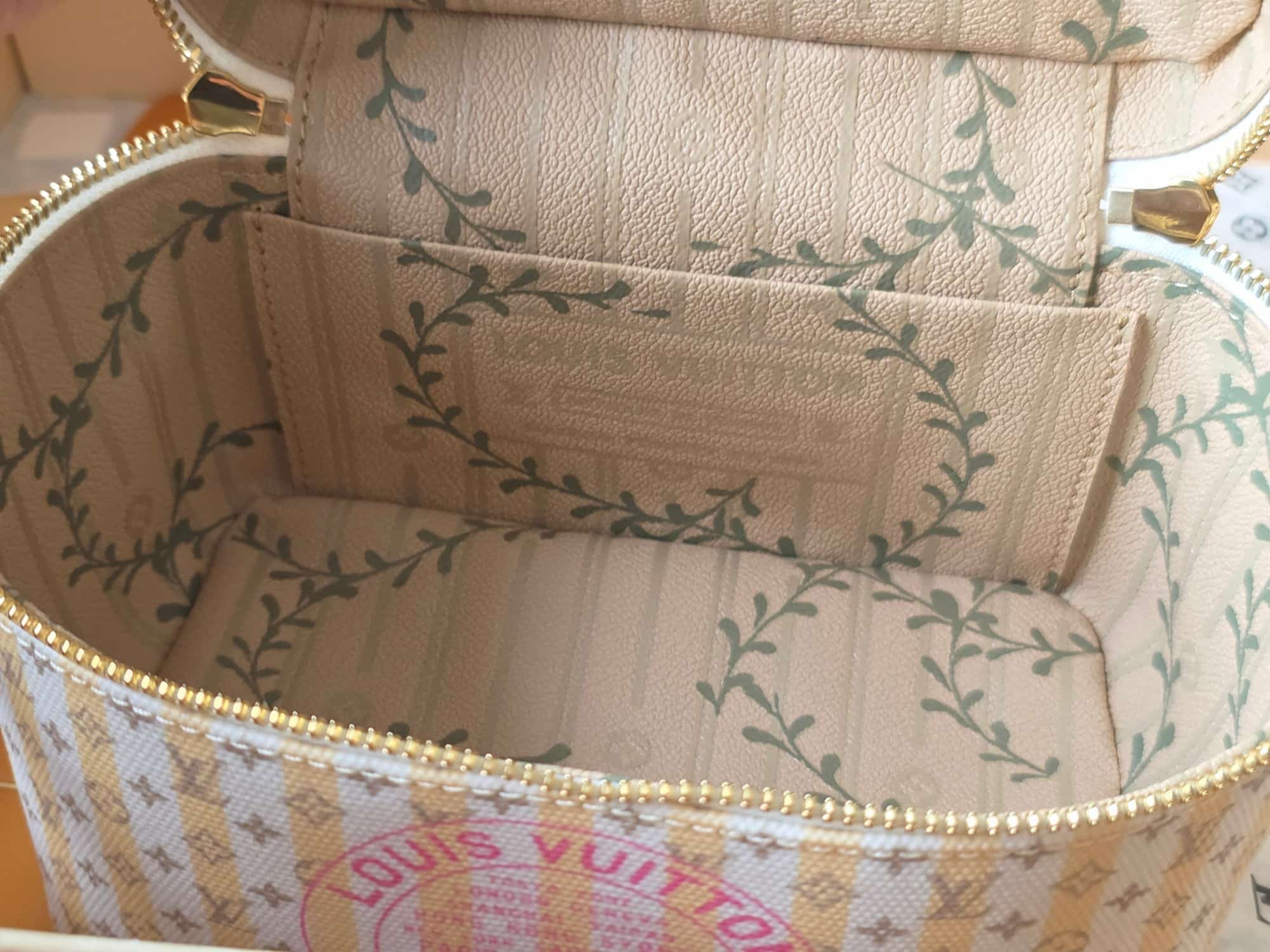 Louis Vuitton Nice Mini Banana Yellow Stamp Linen-and-cotton Canvas M28702 High