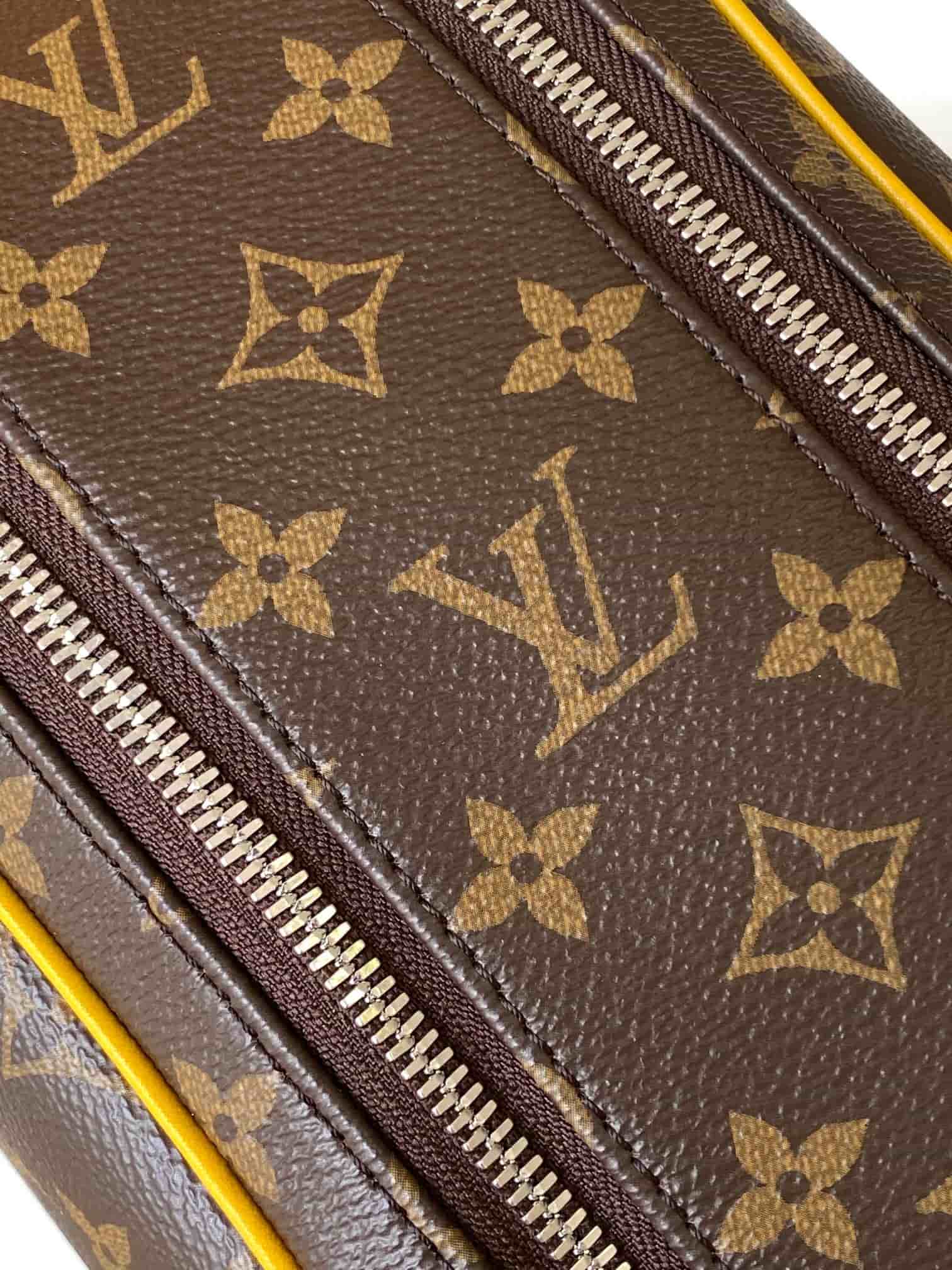 Louis Vuitton Dopp Kit Safran Yellow Monogram Macassar coated canvas M12643 High