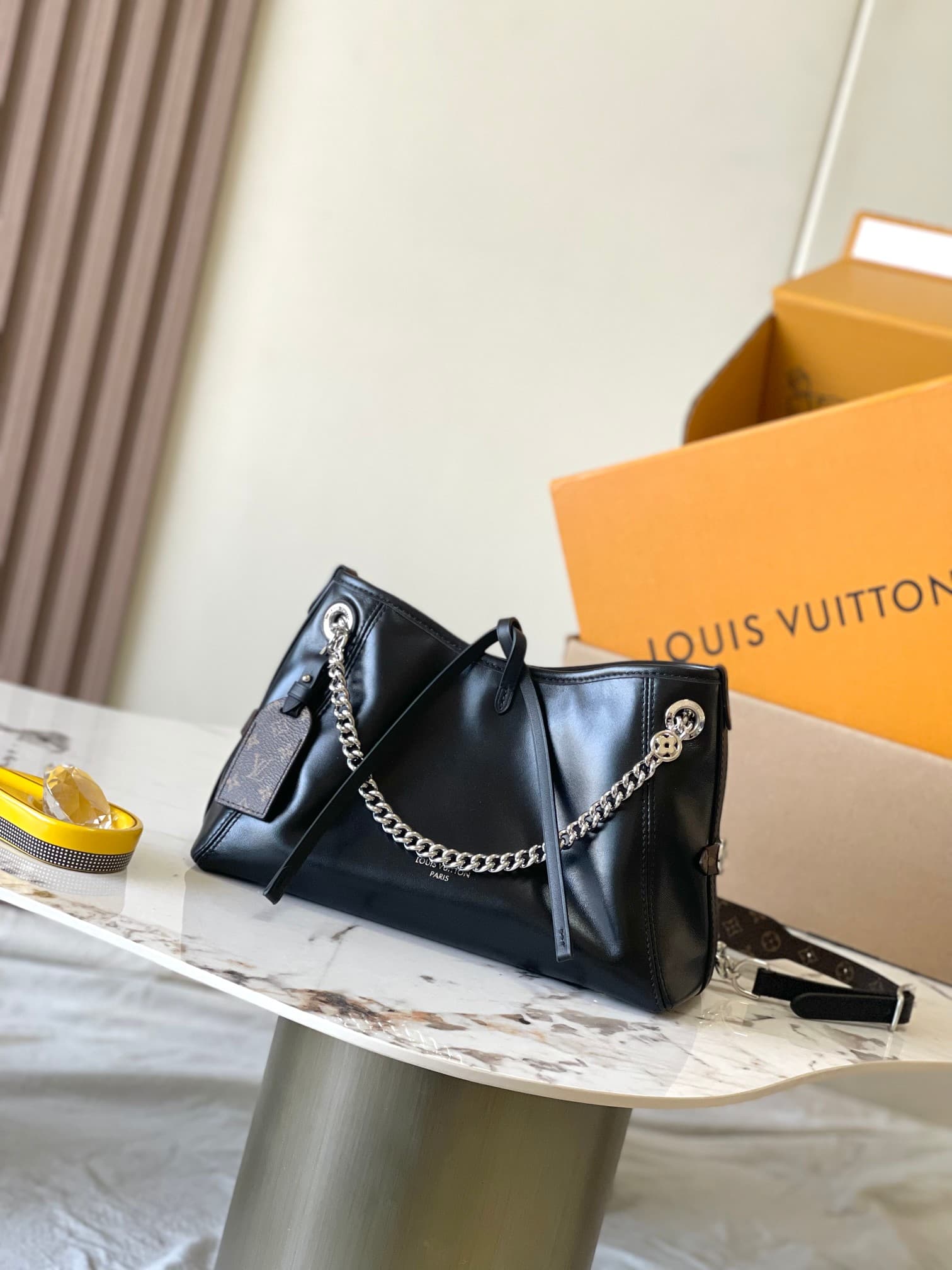 Louis Vuitton CarryAll Vibe BB Lambskin M12888 Black Top