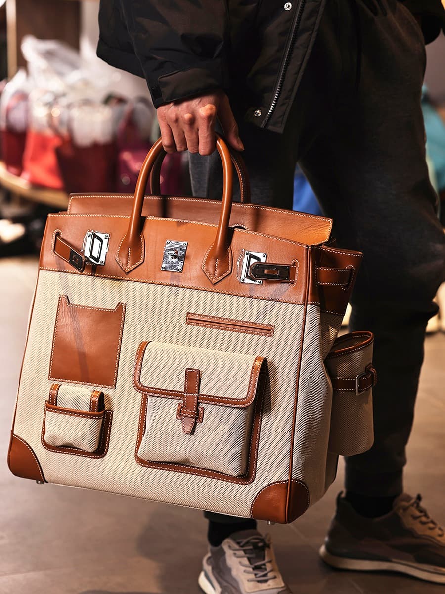 Hermes Birkin Cargo bag 40 Canvas & Swift Leather WAX High