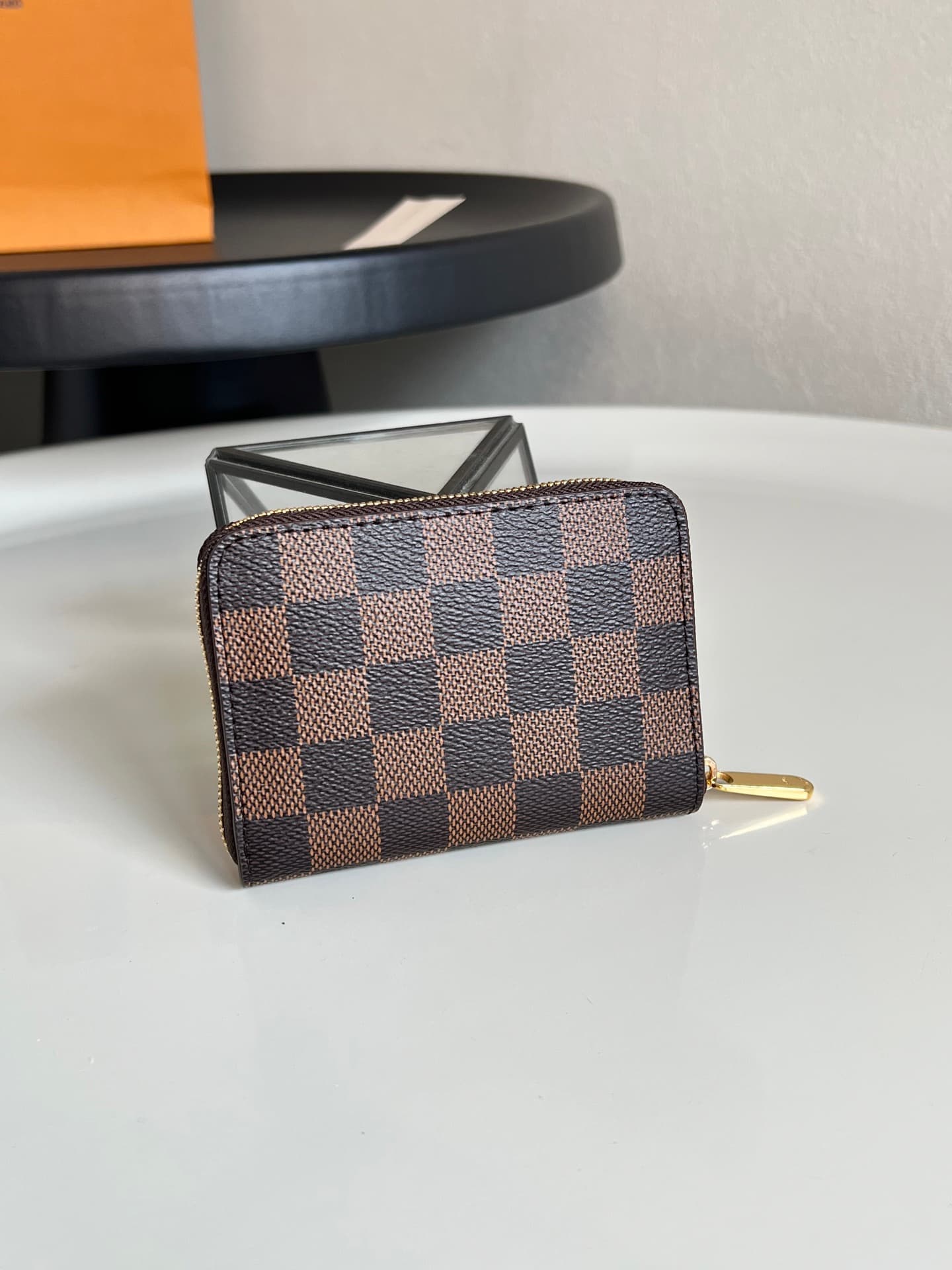 Louis Vuitton Damier Ebene Zippy Coin Purse Damier Ebene coated canvas N63070 High