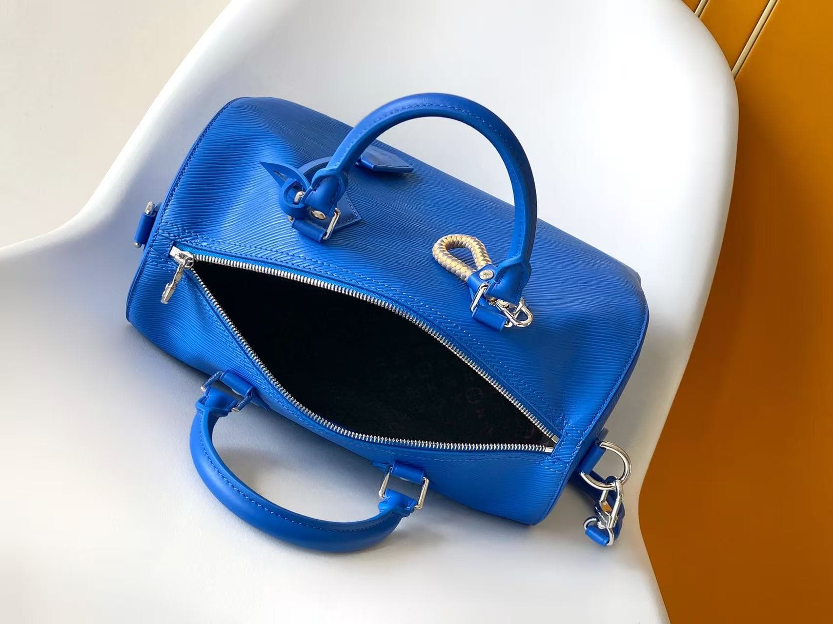 Louis Vuitton Speedy Soft 30 Ocean Blue Cowhide leather M29096 High