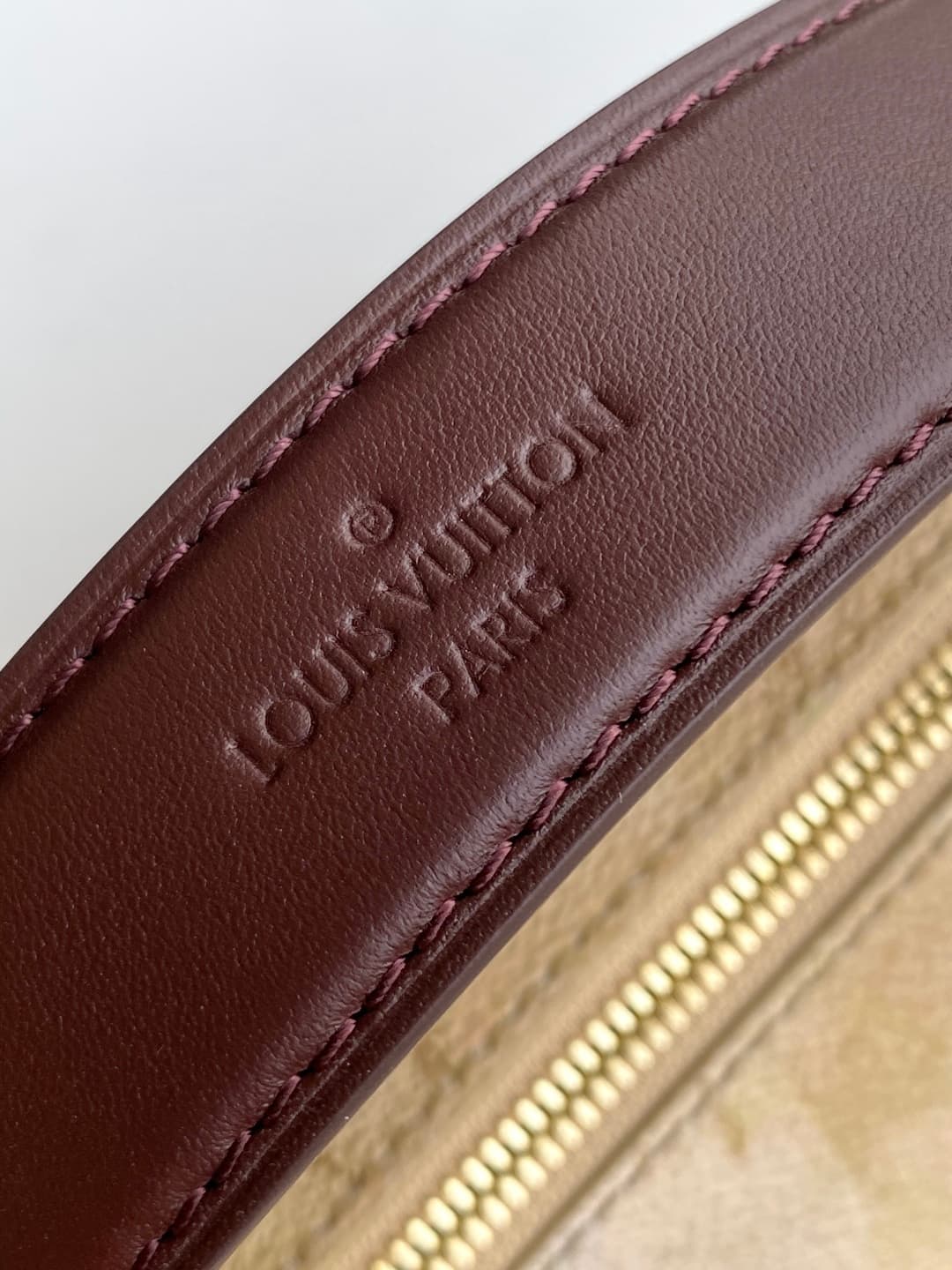 Louis Vuitton Side Trunk MM Beige Canvas and cowhide leather M12480 High