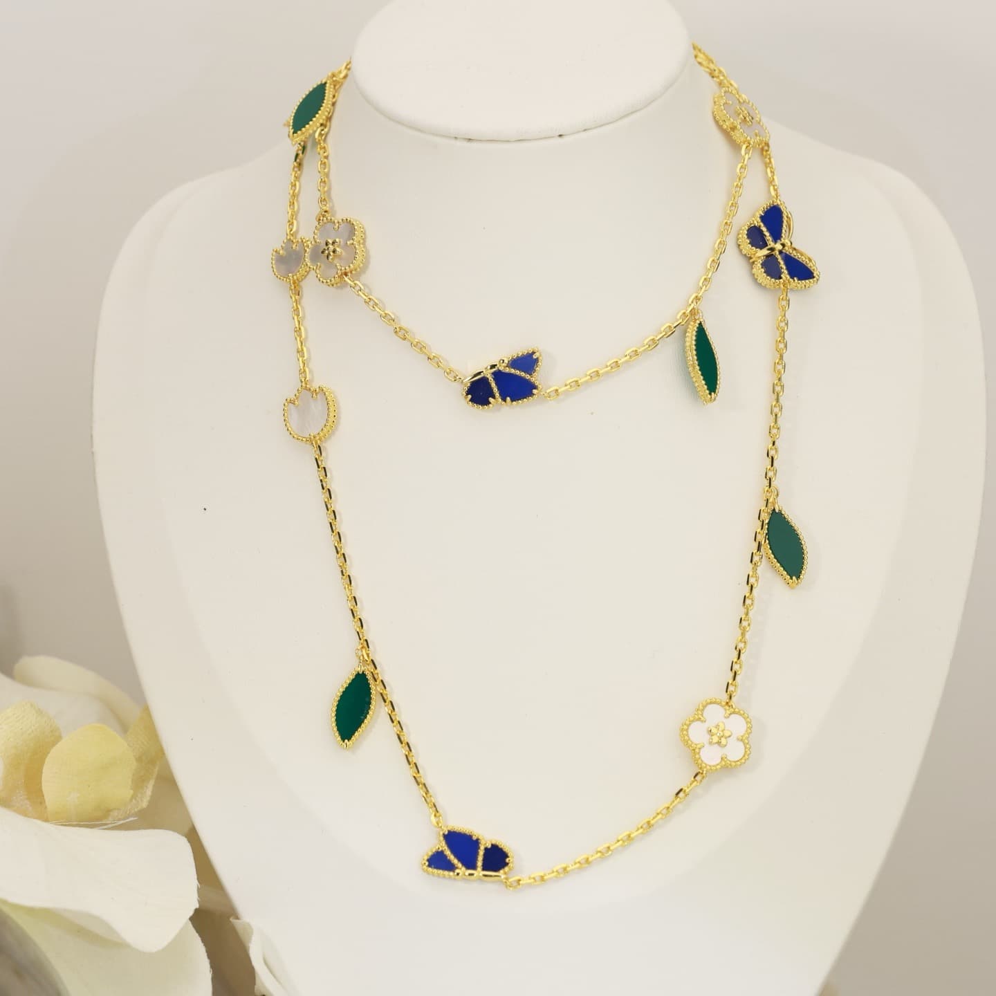 Van Cleef & Arpels Lucky Spring Butterfly Long Necklace High