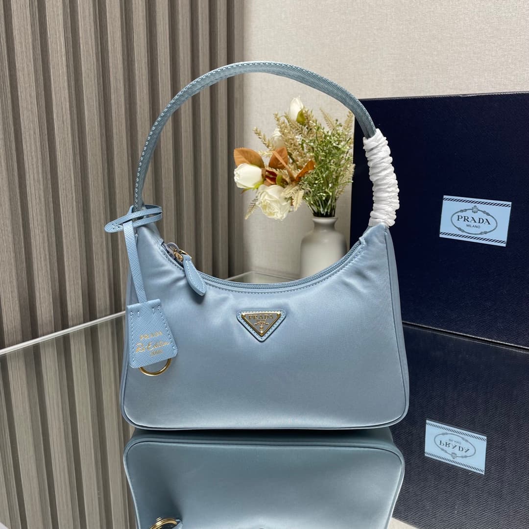 Prada Re-Nylon Re-Edition 2000 mini-bag Blue Recycled Polyamide 1NE515 High