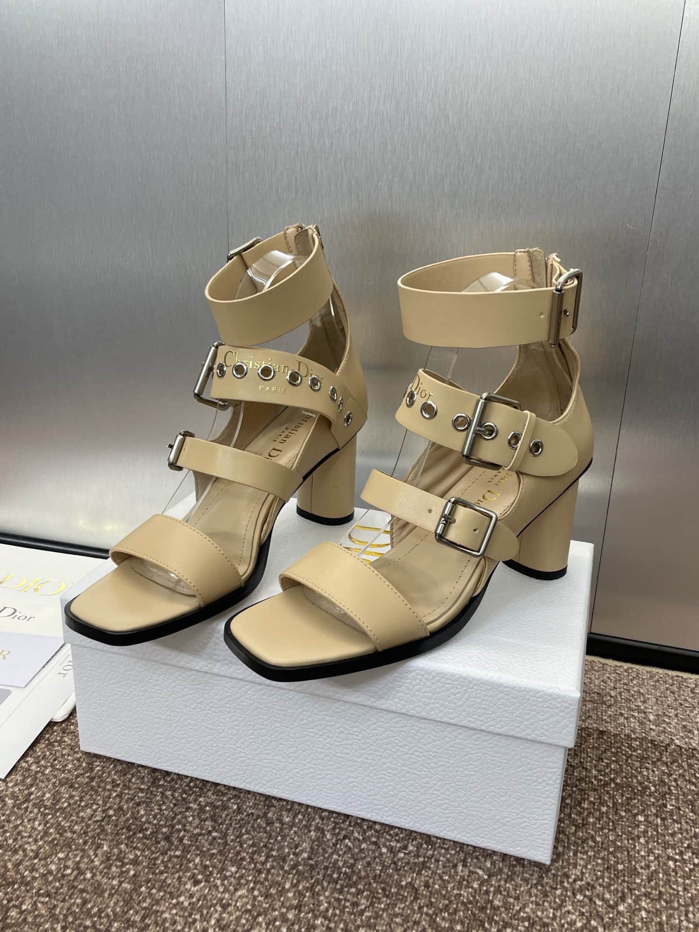 Dior Punk Heeled Sandal Shoes Women