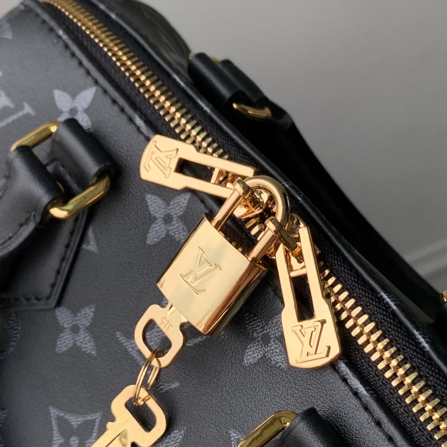 Louis Vuitton Speedy Bandoulière 20 Boldly Black Calfskin leather M3A079 High
