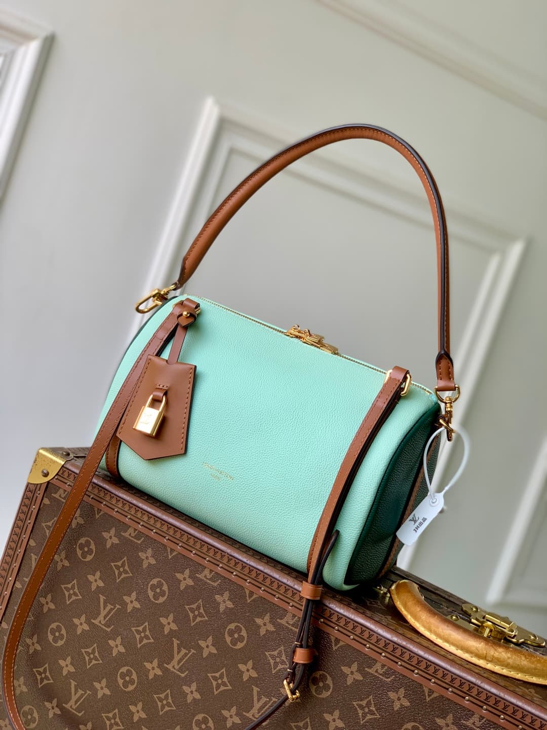 Louis Vuitton Express PM Calfskin leather Light Green M26905 High