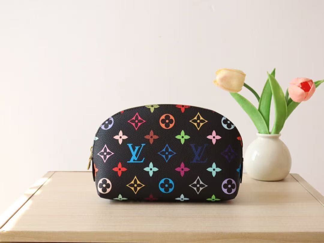Louis Vuitton COSMETIC POUCH PM x Murakami M13744 Black High