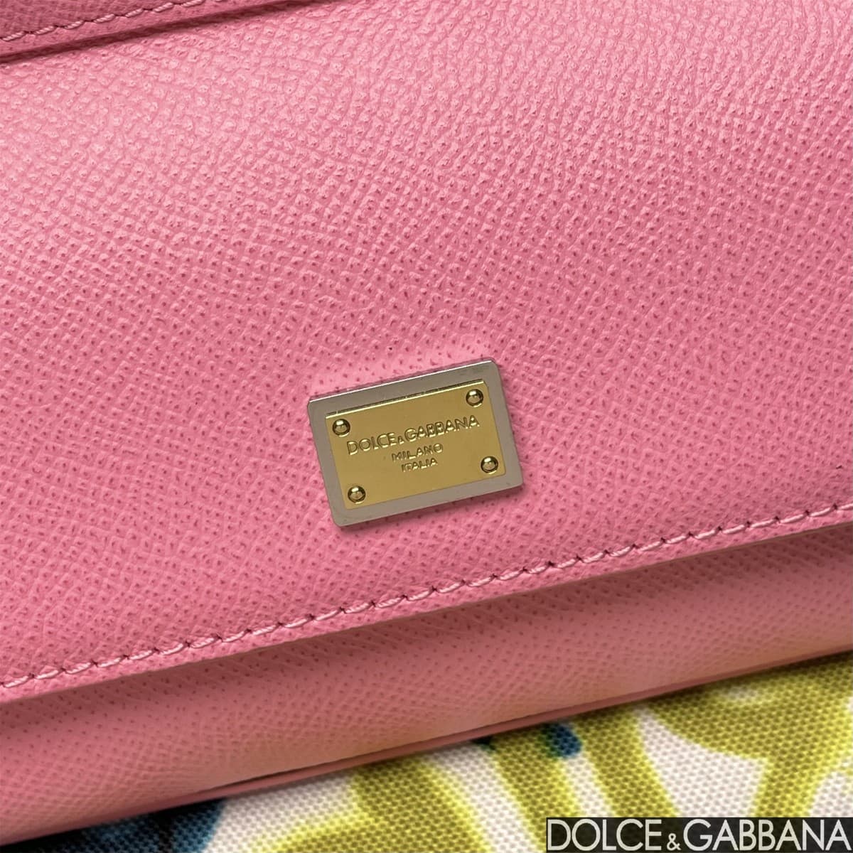 Dolce & Gabbana Miss Sicily top handle bag calfskin leather Pink High